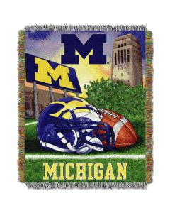 The Northwest Company Michigan College "Home Field Advantage" 48x60 Tapestry Throw
