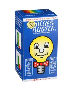 Blues Buster Light Bulb - Full Spectrum - Frosted - 100 Watt Bulb - 1 Count