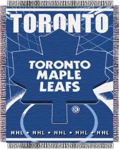 The Northwest Company Maple Leafs 48"x 60" Triple Woven Jacquard Throw (NHL) - Maple Leafs 48"x 60" Triple Woven Jacquard Throw (NHL)