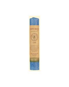 Aloha Bay Chakra Pillar Candle Positive Energy Blue - 1 Candle