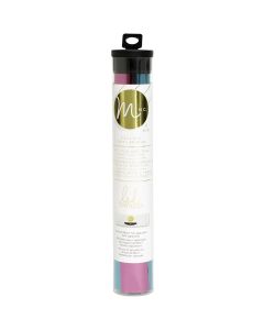 American Crafts Minc Reactive Foil Combo Pack 6.5"X12" 4/Pkg-Teal & Hot Pink