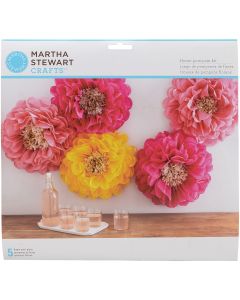 Martha Stewart Tissue Paper Pom-Pom Kit Makes 5-Poppies