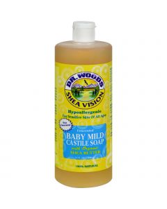 Dr. Woods Shea Vision Pure Castile Soap Baby Mild with Organic Shea Butter - 32 fl oz