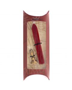 Manuscript Pen Mini Sealing Set W/Red Wax-Fleu de Lys