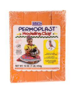 AMACO NEW! Permoplast Clay 1lb-Orange