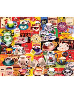 White Mountain Puzzles Jigsaw Puzzle 550 Pieces 18"X24"-Tea Please