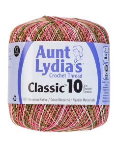 Coats Crochet Aunt Lydia's Classic Crochet Thread Size 10-Pink Cameo