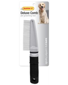 Westminster Pet Products Soft Grip Deluxe Comb W/Chrome Platted Teeth-