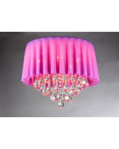 Warehouse of Tiffany Lavender Curtain Crystal Chandelier