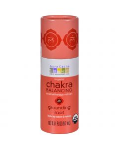 Aura Cacia Organic Chakra Balancing Aromatherapy Roll-on - Grounding Root - .31 oz