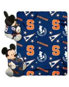 The Northwest Company Syracuse College-Disney 40x50 Fleece Throw w/ 14" Plush Mickey Hugger