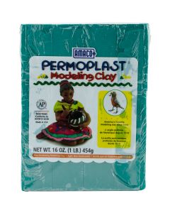 AMACO NEW! Permoplast Clay 1lb-Green