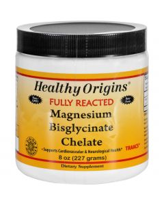 Healthy Origins Magnesium Bisglycinate Chelate - Fully Reacted - 8 oz