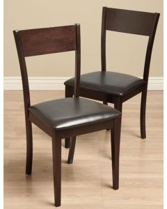 Warehouse of Tiffany IDA Bi-cast Leather Dining Room Chairs (Set of 2)