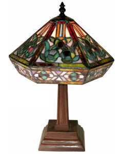 Warehouse of Tiffany Tiffany-style Mission Table Lamp