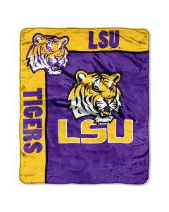 The Northwest Company LSU "School Spirit" 50"x60" Raschel Throw (College) - LSU "School Spirit" 50"x60" Raschel Throw (College)