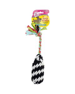 Scoochie Pet Products Super Scooch Firecracker Rope Dog Toy 10.5"-Small