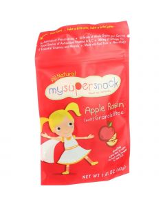 Mysupersnack Soft Granola Bites - Apple Raisin - 1.41 oz - Case of 6