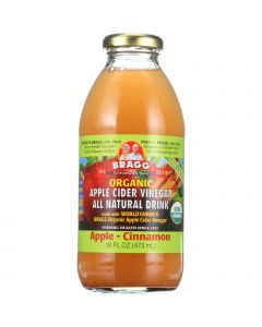 Bragg Apple Cider Vinegar Drink - Organic - Apple-Cinnamon - 16 oz - case of 12