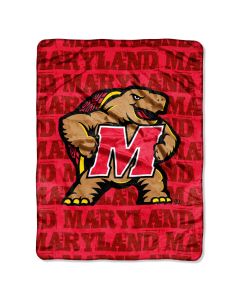 The Northwest Company Maryland Micro Grunge  Micro 46x60 Raschel Throw (College) - Maryland Micro Grunge  Micro 46x60 Raschel Throw (College)