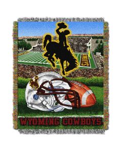 The Northwest Company Wyoming College "Home Field Advantage" 48x60 Tapestry Throw