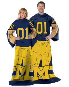 The Northwest Company Michigan  College "Uniform" Adult Fleece Comfy Throw