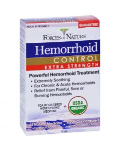 Forces of Nature Organic Hemorrhoid Control - Extra Strength - 11 ml