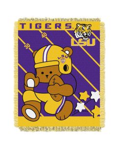 The Northwest Company LSU  College Baby 36x46 Triple Woven Jacquard Throw - Fullback Series