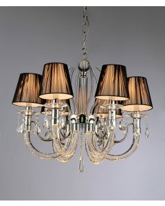 Warehouse of Tiffany Ranneth 6-light Chrome Chandelier