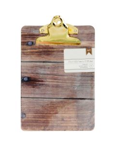 American Crafts Mini Clipboard 5"X7"-Woodgrain