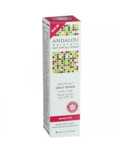 Andalou Naturals Facial Lotion - 1000 Roses - Daily Shade SPF 18 - 2.7 oz
