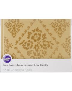 Wilton Guest Book 8.25"X6.25"-Kraft