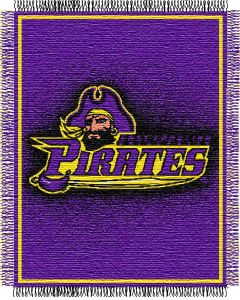 The Northwest Company East Carolina "Focus" 48"x60" Triple Woven Jacquard Throw (College) - East Carolina "Focus" 48"x60" Triple Woven Jacquard Throw (College)