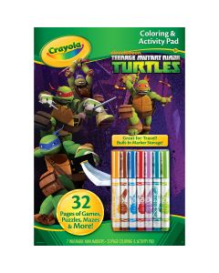 Crayola Coloring & Activity Pad W/Markers-Teenage Mutant Ninja Turtles