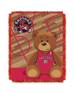 The Northwest Company Raptors  Baby 36x46 Triple Woven Jacquard Throw - Half Court Series