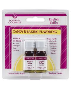 Lorann Oils Candy & Baking Flavoring .125oz 2/Pkg-English Toffee