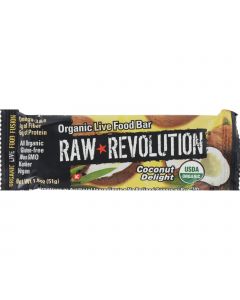 Raw Revolution Bar - Organic Coconut Delight - Case of 12 - 1.8 oz
