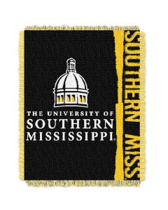 The Northwest Company Southern Mississippi College 48x60 Triple Woven Jacquard Throw - Double Play Series