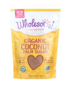 Wholesome Sweeteners Sugar - Organic - Coconut Palm - 16 oz - case of 6