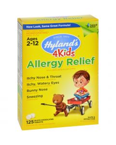 Hyland's Hylands Homeopathic Allergy Relief 4 Kids - 125 Tablets