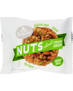 Betty Lou's Nut Butter Balls - Spirulina Ginseng - 1.4 oz - 40 ct