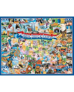 White Mountain Puzzles Jigsaw Puzzle 1000 Pieces 24"X30"-United States Of America