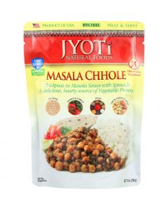 Jyoti Cuisine India Heat and Serve - Masala Chhole - 10 oz - case of 6