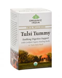 Organic India Tulsi True Wellness Tea Tummy - 18 Tea Bags - Case of 6