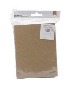 American Crafts A2 Envelopes (4.375"X5.75") 50/Pkg-Kraft - American Crafts A2 Envelopes (4.375"X5.75") 50/Pkg-Kraft