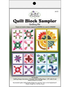 Quilled Creations Quilling Kit-Quilt Block Sampler