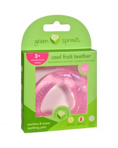 Green Sprouts Cool Soothing Teether Ring - Pink Strawberry