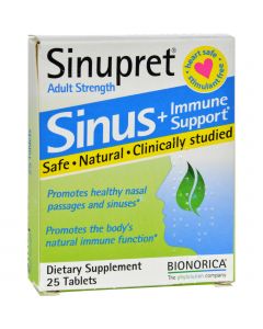 Sinupret By Bionorica Sinupret Plus for Adults - 25 Tablets