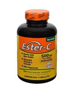 American Health Ester-C with Citrus Bioflavonoids - 500 mg - 240 Vegetarian Capsules