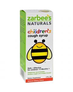 Zarbee's All-Natural Children's Cough Syrup 12 Months+ - Natural Cherry Flavor - 4 oz - Zarbee's All-Natural Children's Cough Syrup 12 Months+ - Natural Cherry Flavor - 4 oz